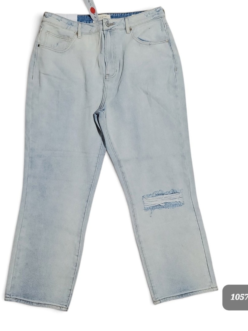 PACSUN - 30X25 Light Wash Distressed Women's Jeans - Casual High-Rise Fit